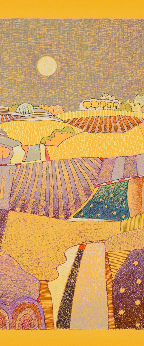 In the yellow haze of the sun by Rob   van Hoek
