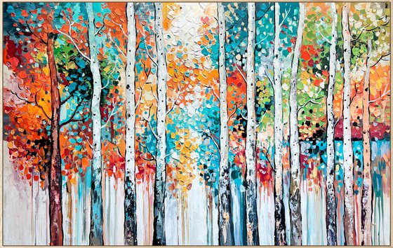 Birches in Bloom