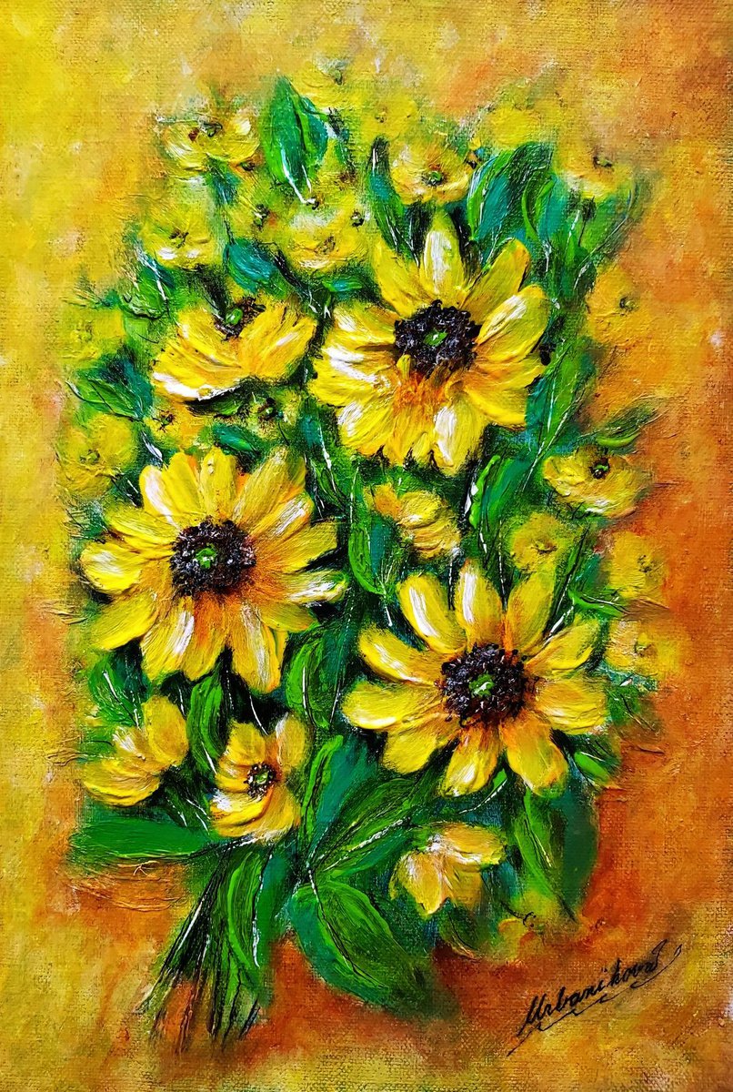 Sunflowers 2 by Emilia Urbanikova