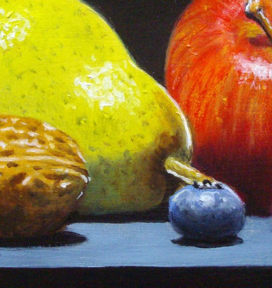 Fruit in chiaroscuro