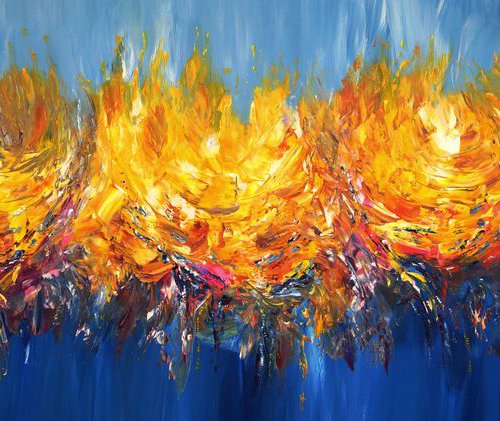 Stick: Yellow And Blue 1 by Peter Nottrott