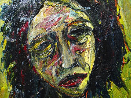 Original Oil Painting Abstract Expressionism Impressionism Portrait