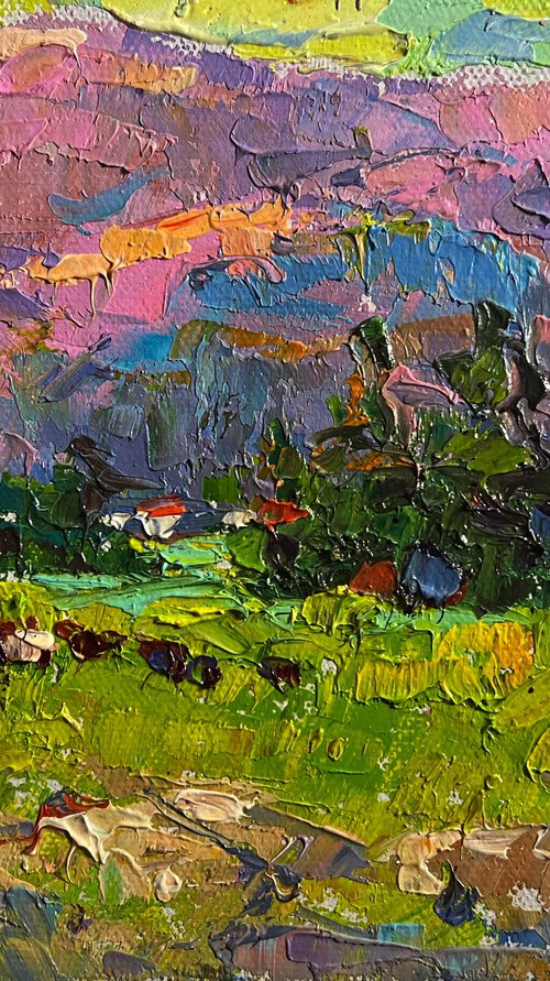 Mountains bathed in summer sun by Kalenyuk Alex