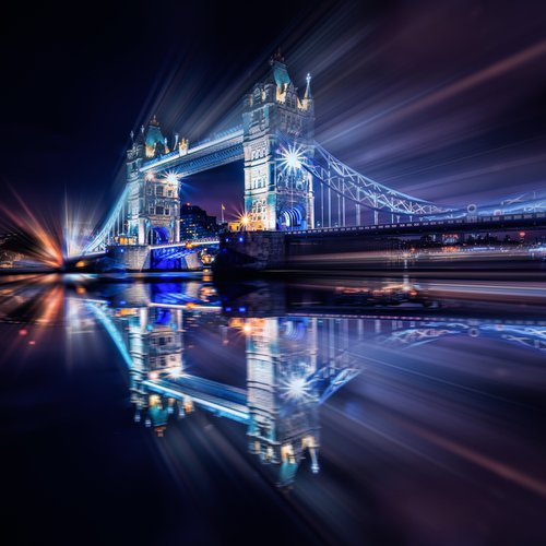 Tower Bridge at speed by Paul Nash