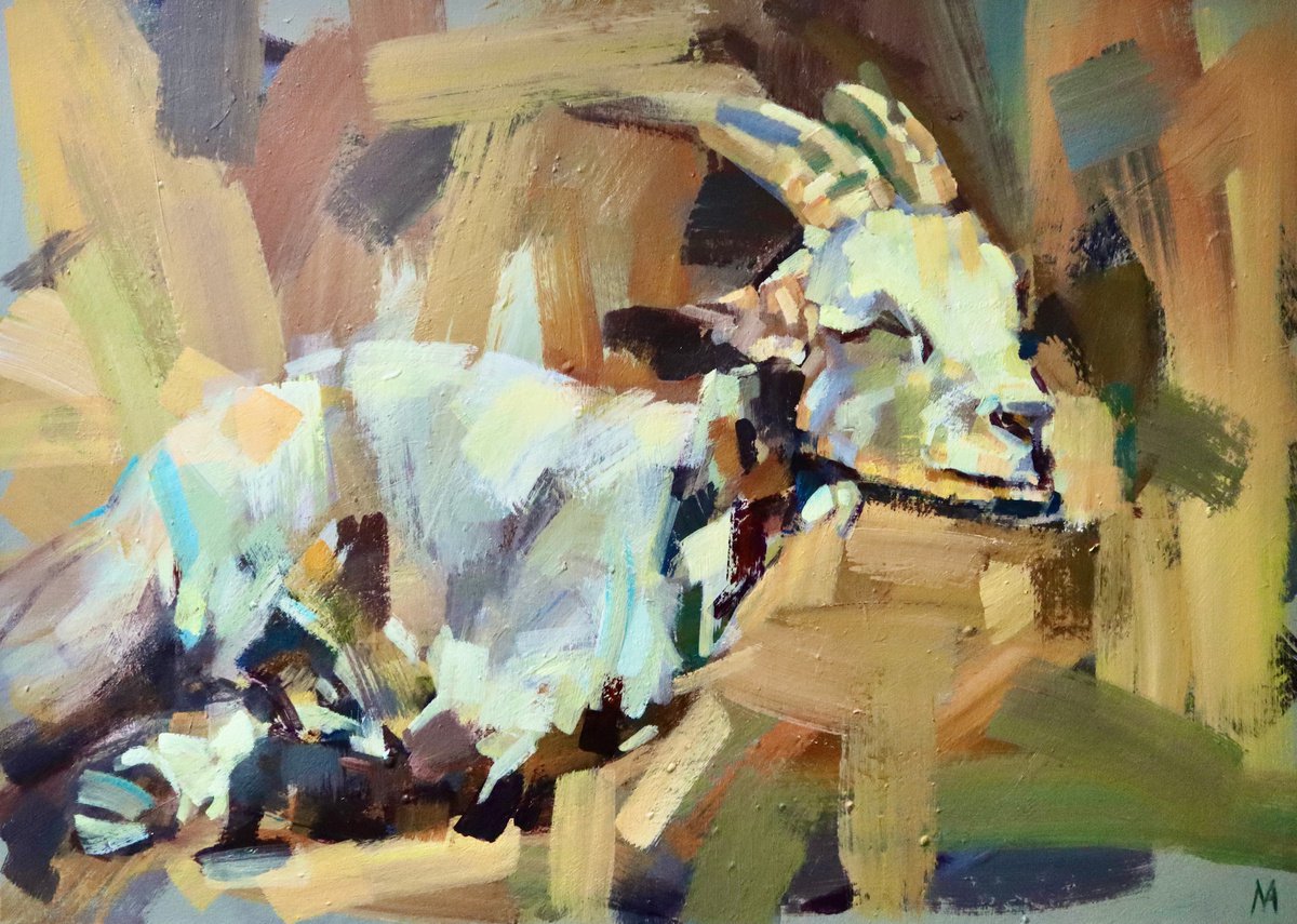 Sleeping Goat by Marie Antoniou