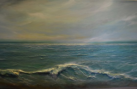 Looking to the Sea Seascape painting