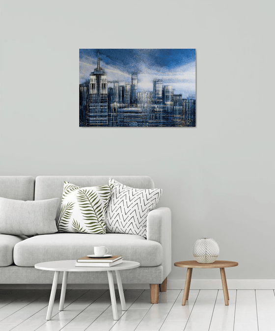 New York Skyline At Daybreak