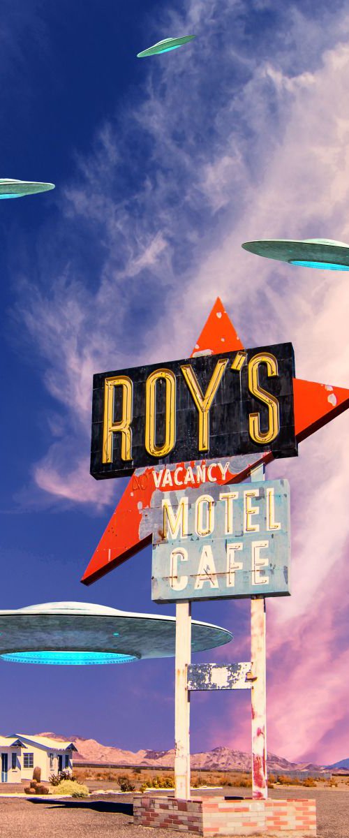 CRUISIN' ROY'S ROUTE 66 Amboy CA by William Dey