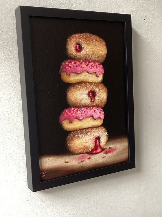 donut tower still life