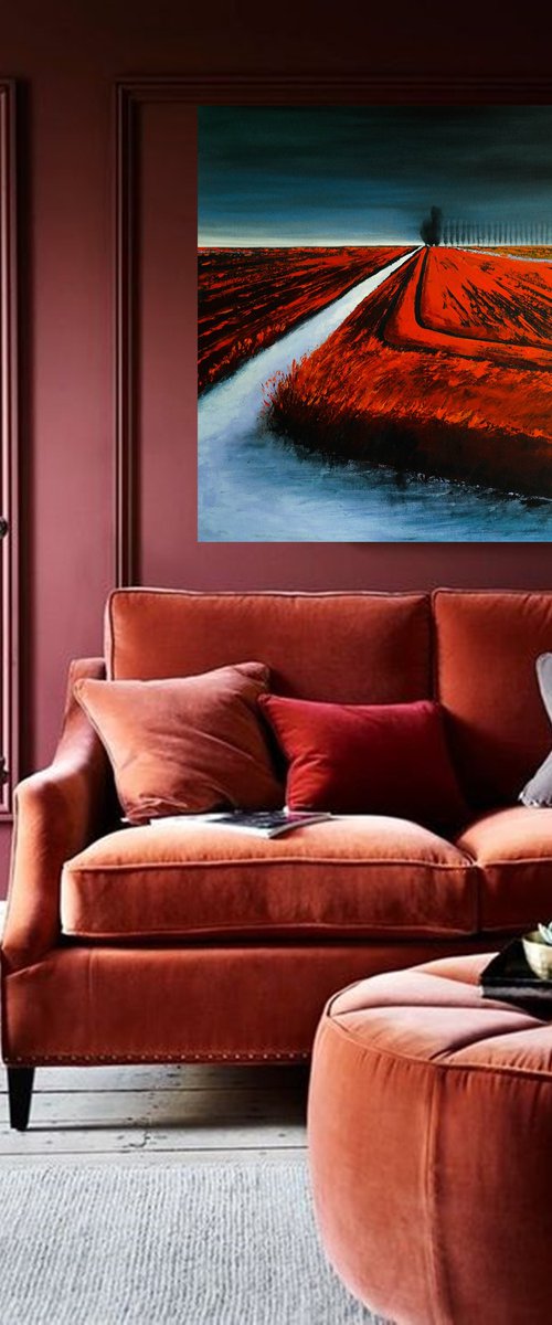 The Lines and the Storm - Fields and Colors Series by Danijela Dan