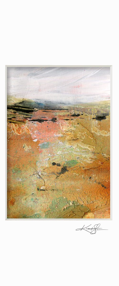 Mystical Land 461 - Small Textural Landscape painting by Kathy Morton Stanion by Kathy Morton Stanion