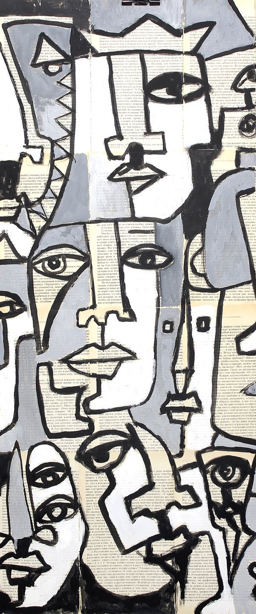 Abstract faces 03. by Marat Cherny