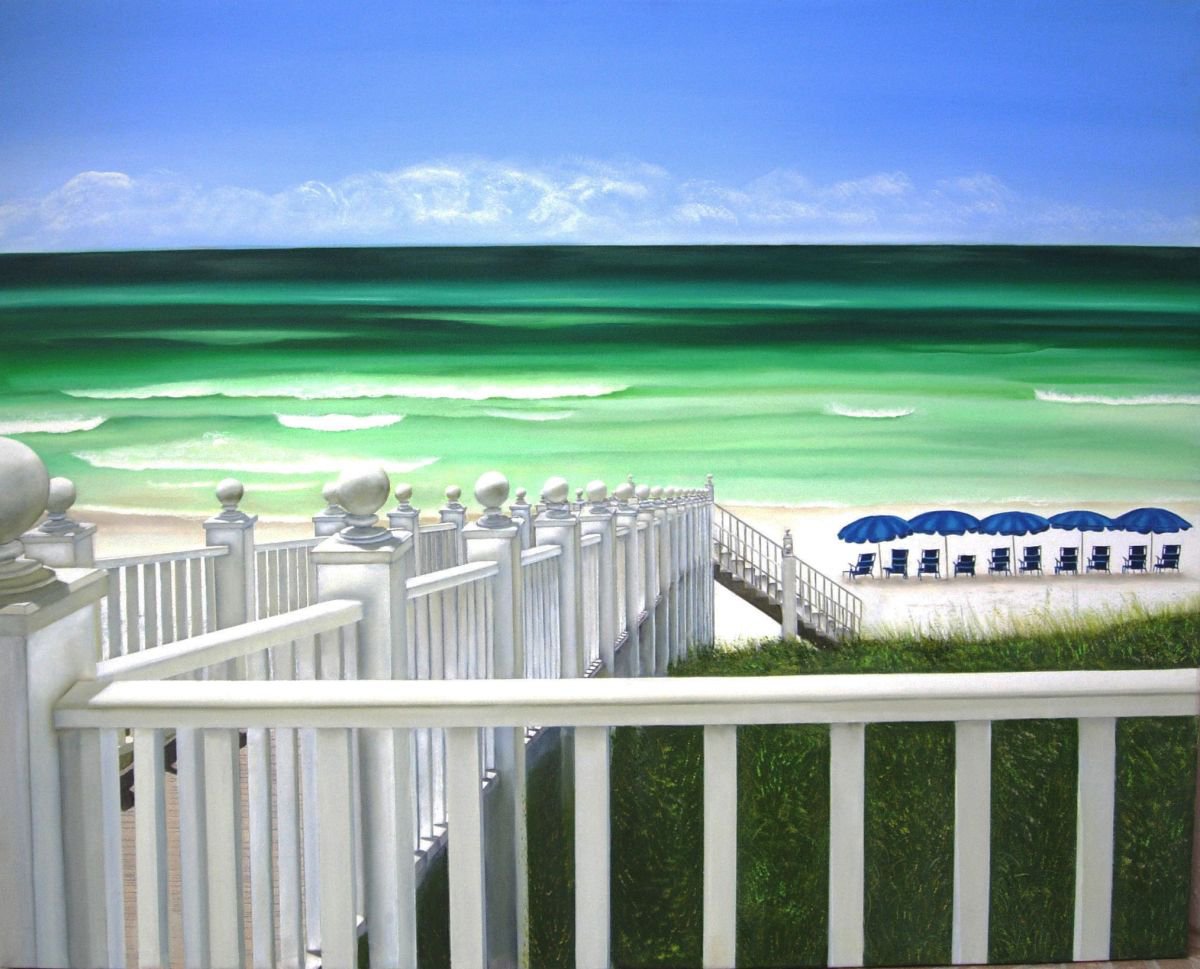 Green and Blue Sea by Renee DiNapoli