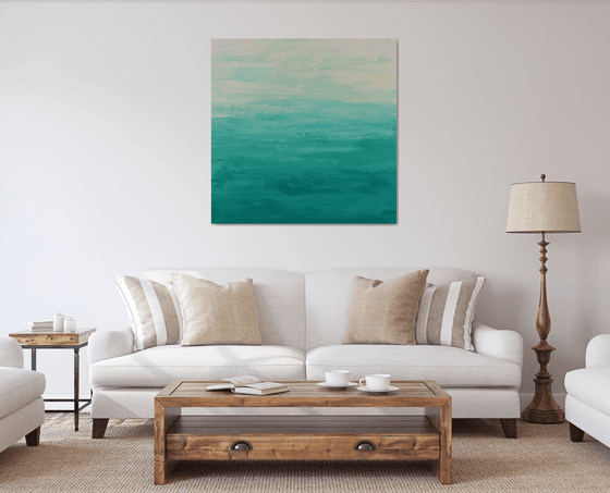 Caribbean Beach - Modern Abstract Expressionist Seascape