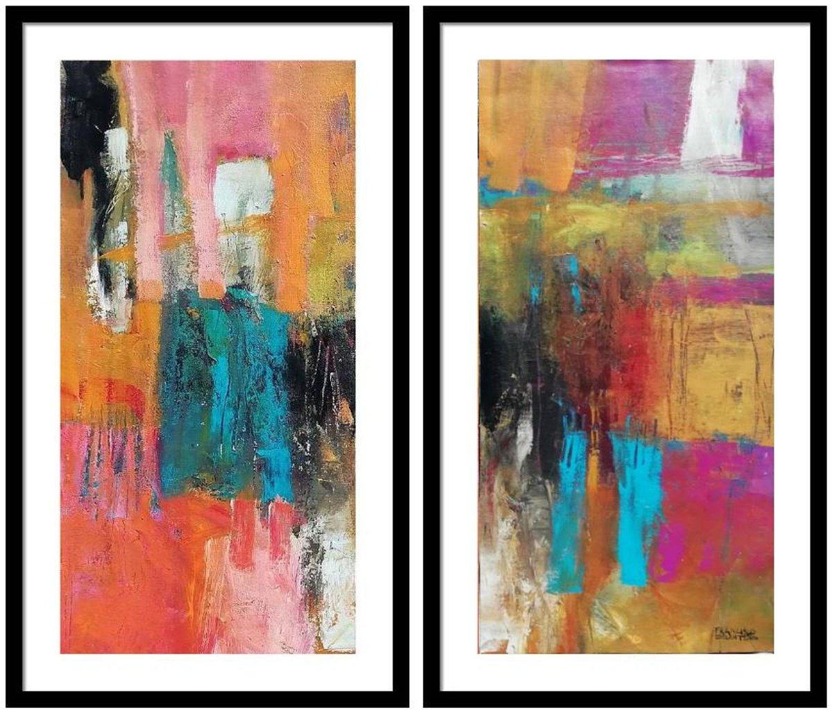 Organic Abstract Acrylic Painting By Francisco Santos, 24 X 24, Out Of Time, Original Artwork