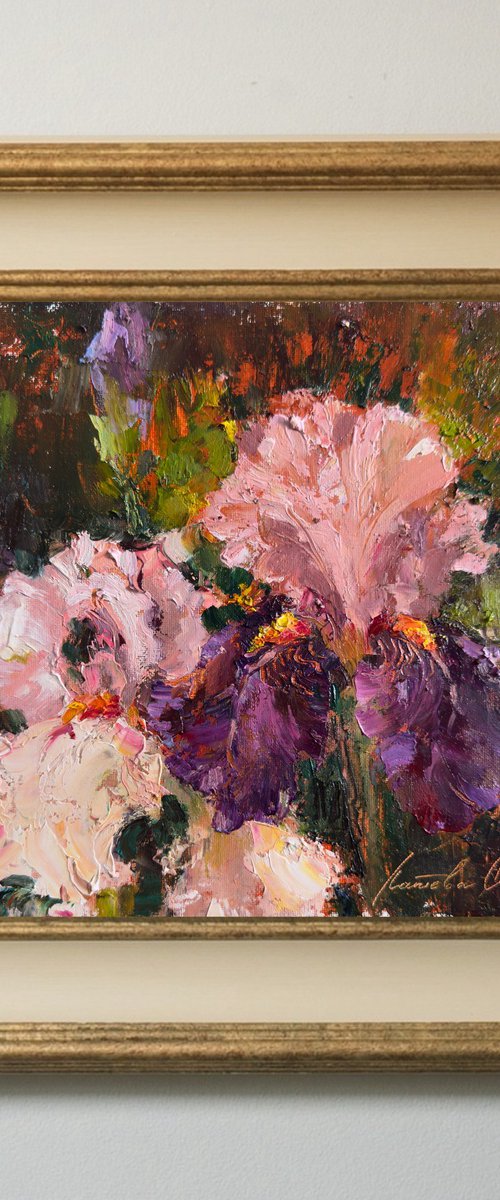 Iris in Claude Monet's Garden by Olha Laptieva
