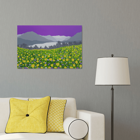 Buttercups above Loweswater, Lake District