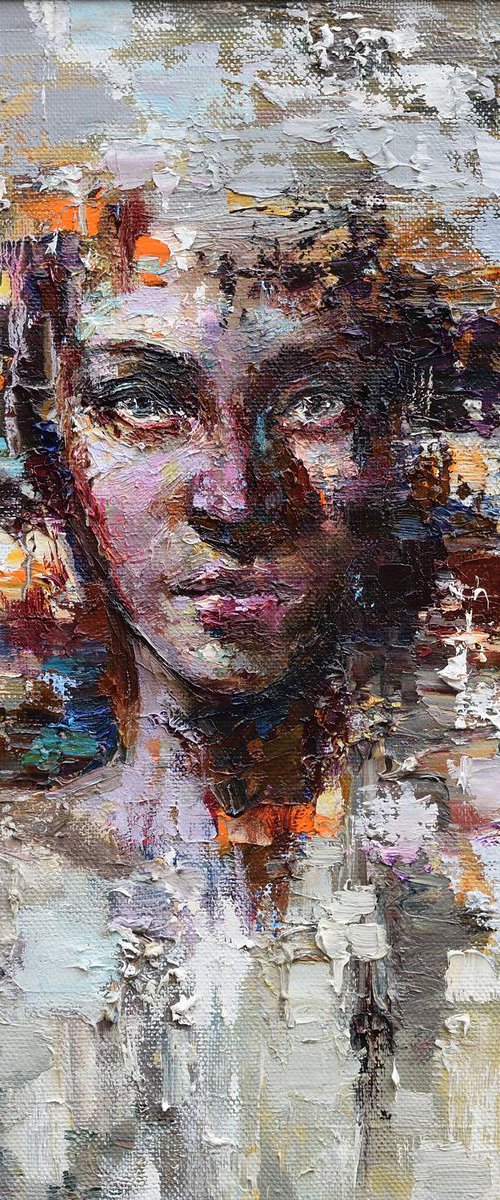 Abstract woman face, Framed by Anastasiia Valiulina