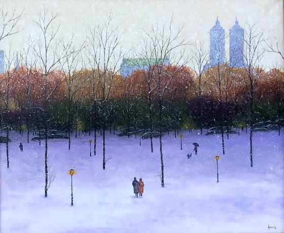 Winter Stroll - Central Park West