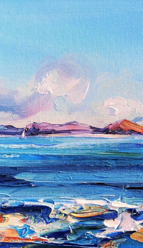 Windy Beach Nairn by Katharine Slaven