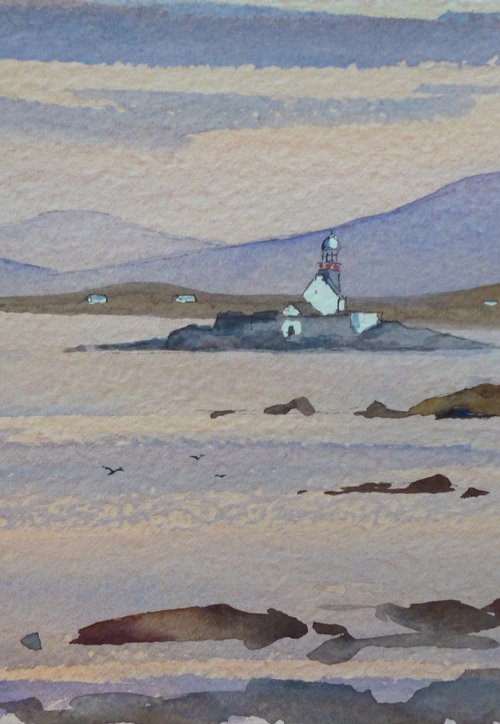 Lighthouse at Fenit by Maire Flanagan