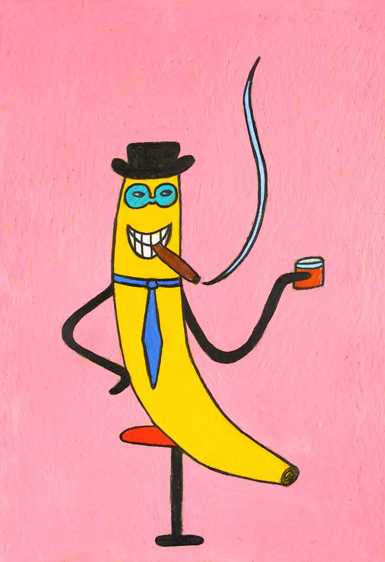 Gentleman Banana at the bar