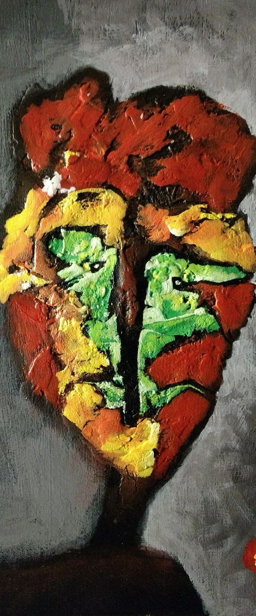 June. Original abstract painting by ZheKa
