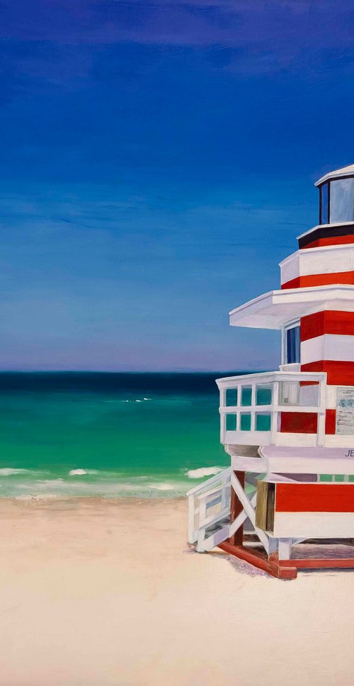 MIAMI BEACH. THE LIFESAVING TOWER. by Anastasia Woron