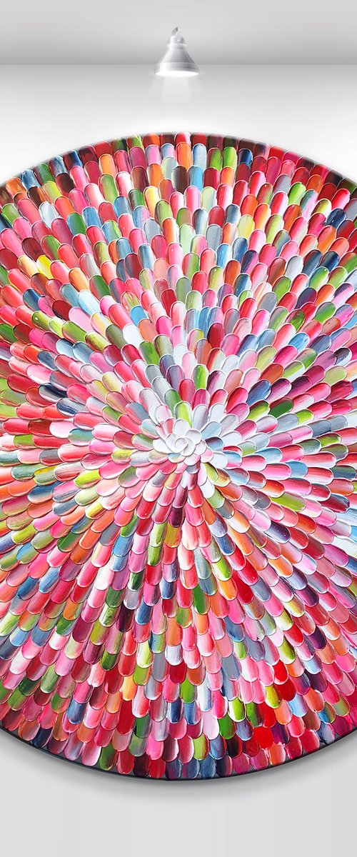 'Pacific bloom XIX' - 36x36” by Tatiana Georgieva
