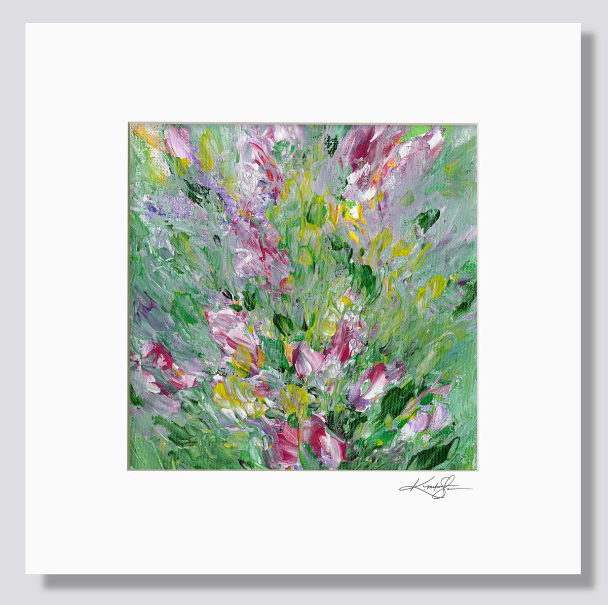 Floral Melody 38 - Floral Abstract Painting by Kathy Morton Stanion by Kathy Morton Stanion