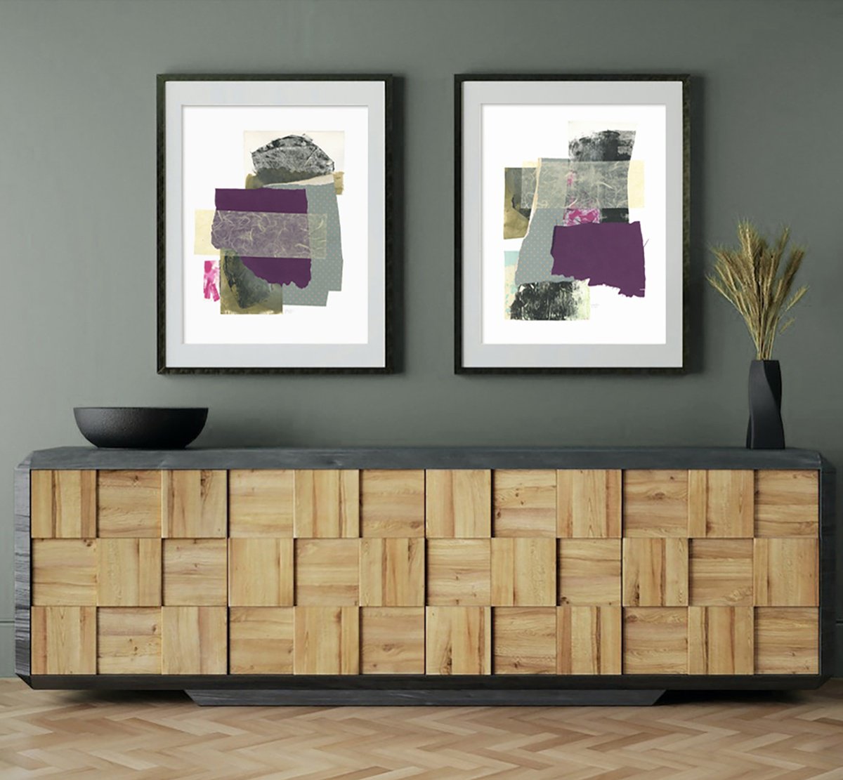 Geometric Abstract Collage By Gabriel Prundeanu, 16 X 20, Geometric Abstract Collages, Original Artwork