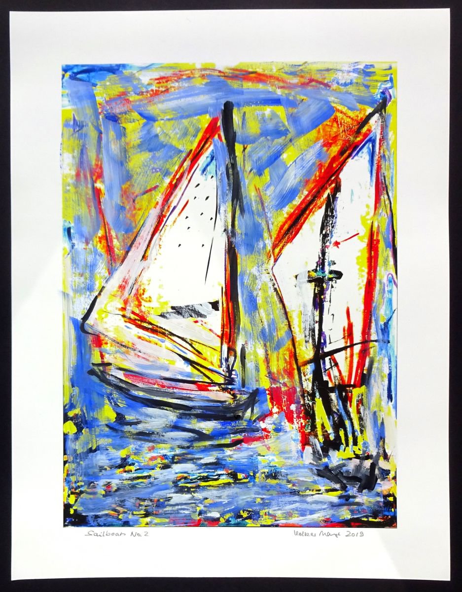 Sailboats No.2 by Volker Mayr