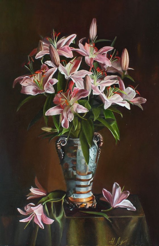 Bouquet of lilies.