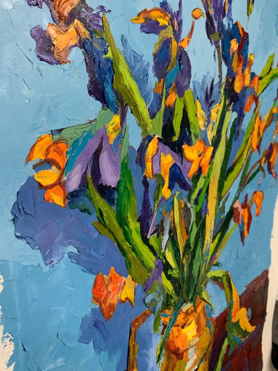 Irises. Flowers.#4