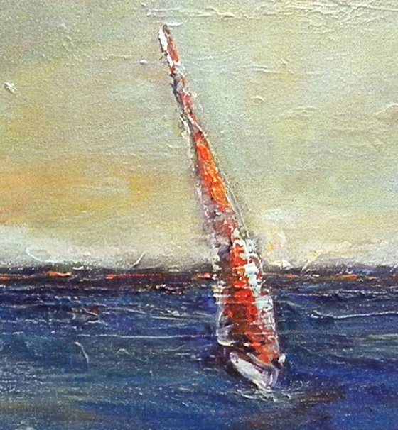 Sailboat Regatta 74 x 36