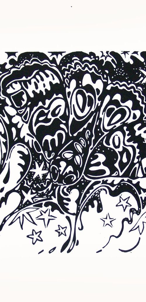 Summer music - dancing moth * free shipping * by Jolanta Czarnecka