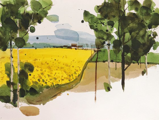 Yellow green composition 8