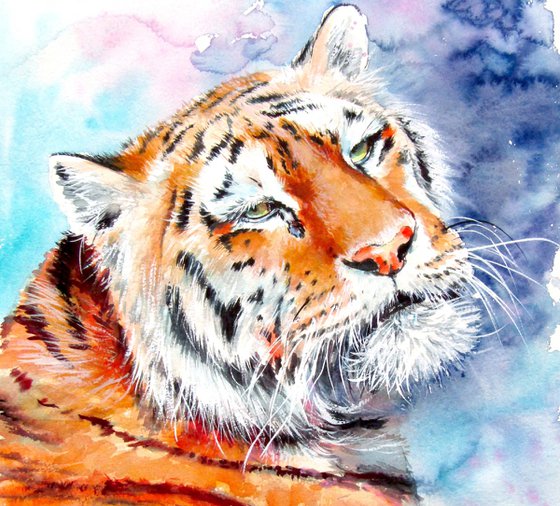 Resting tiger