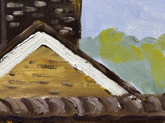 chimney on the roof