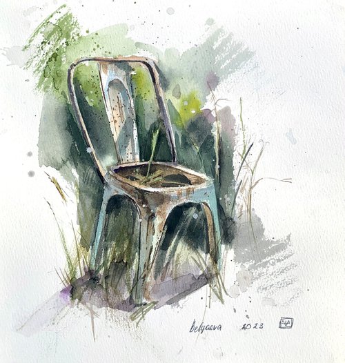 a chair with a story by Belyaeva Oleksandra