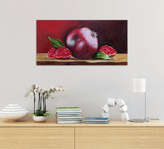 Portrait of a pomegranate