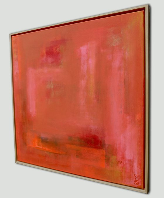 Untitled in pink & orange