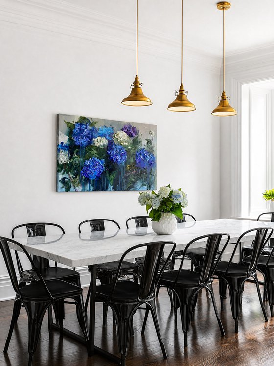 Hydrangea Garden I — Large Floral