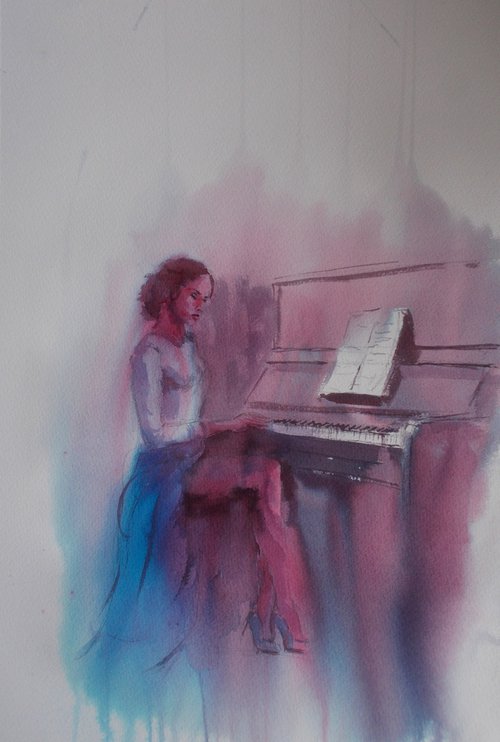 the pianist by Giorgio Gosti