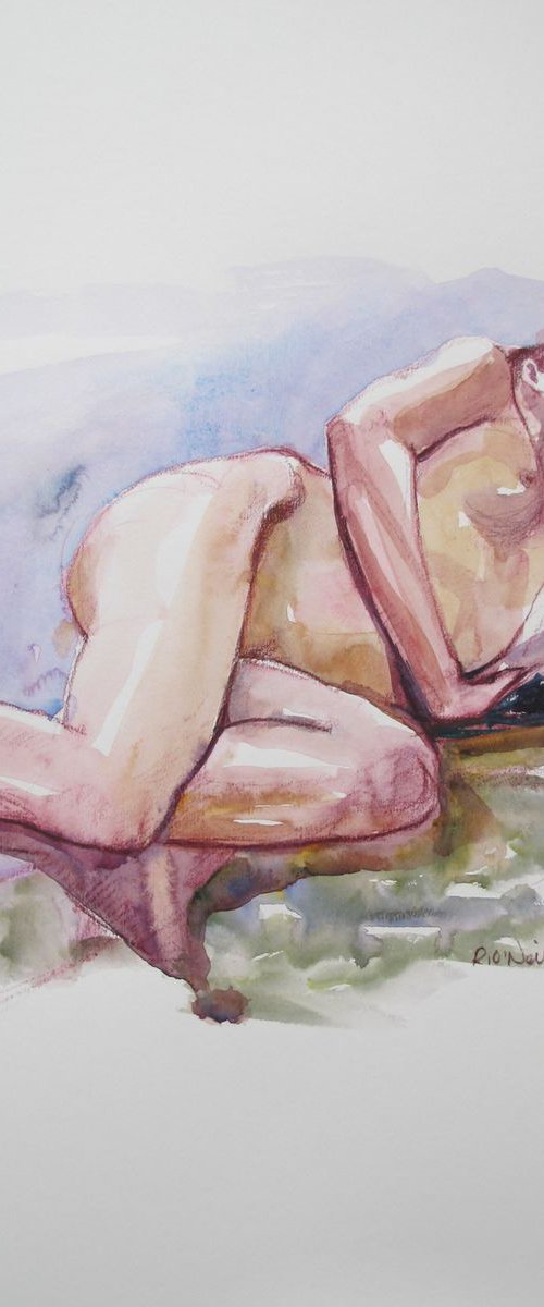 Reclining female nude by Rory O’Neill