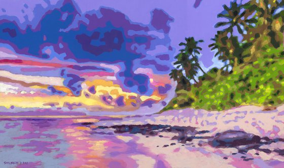 Study for Sunset in the Tropics