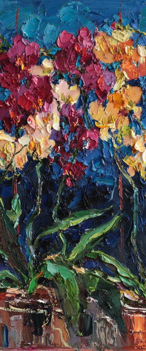 Orchids in Bloom by Anastasiia Valiulina