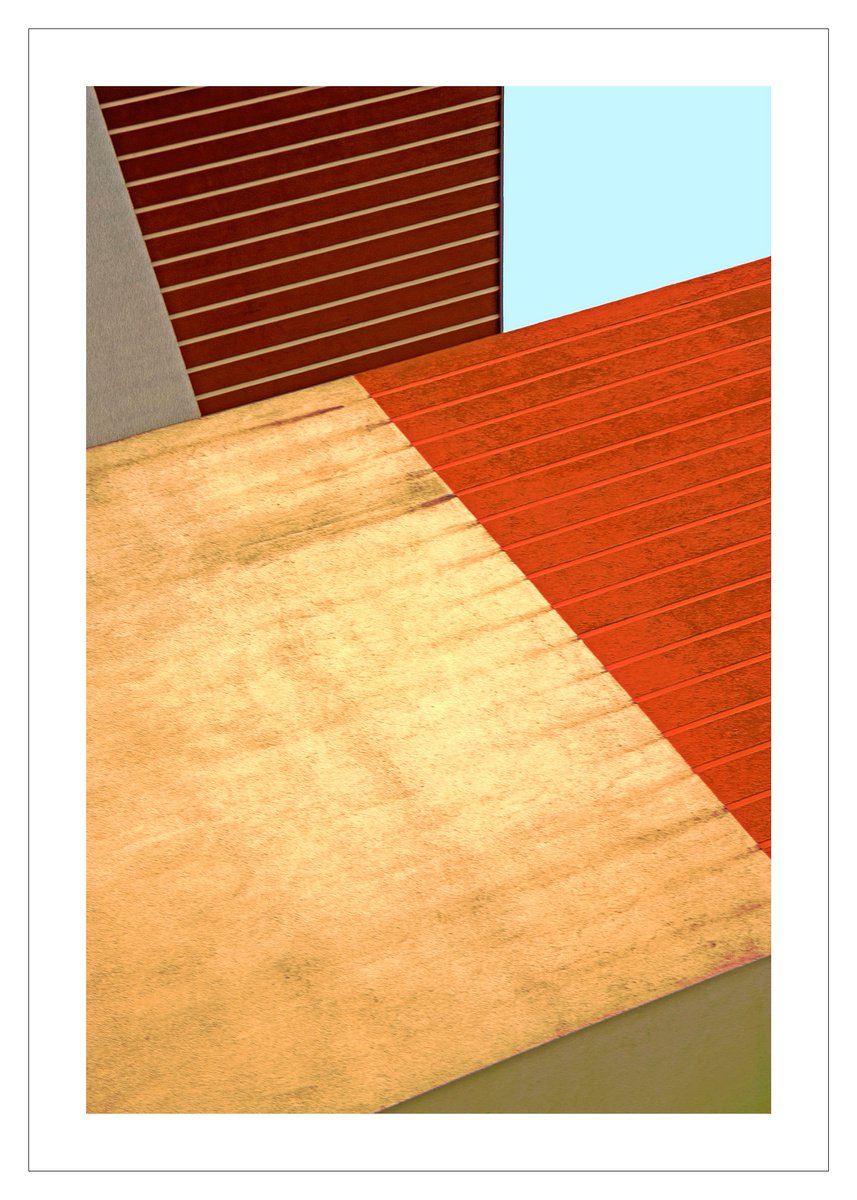 Geometric Abstract Photograph By Beata Podwysocka, 20 X 28, Wallscape 77 (Seismic Fault), Original Artwork