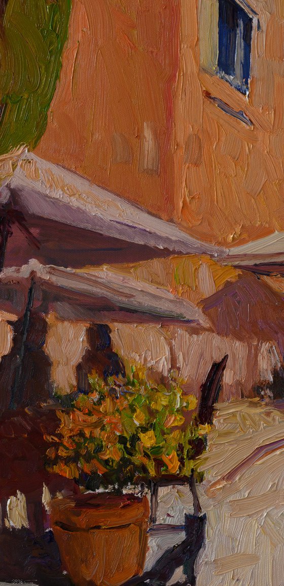 Street With Umbrellas, Italy