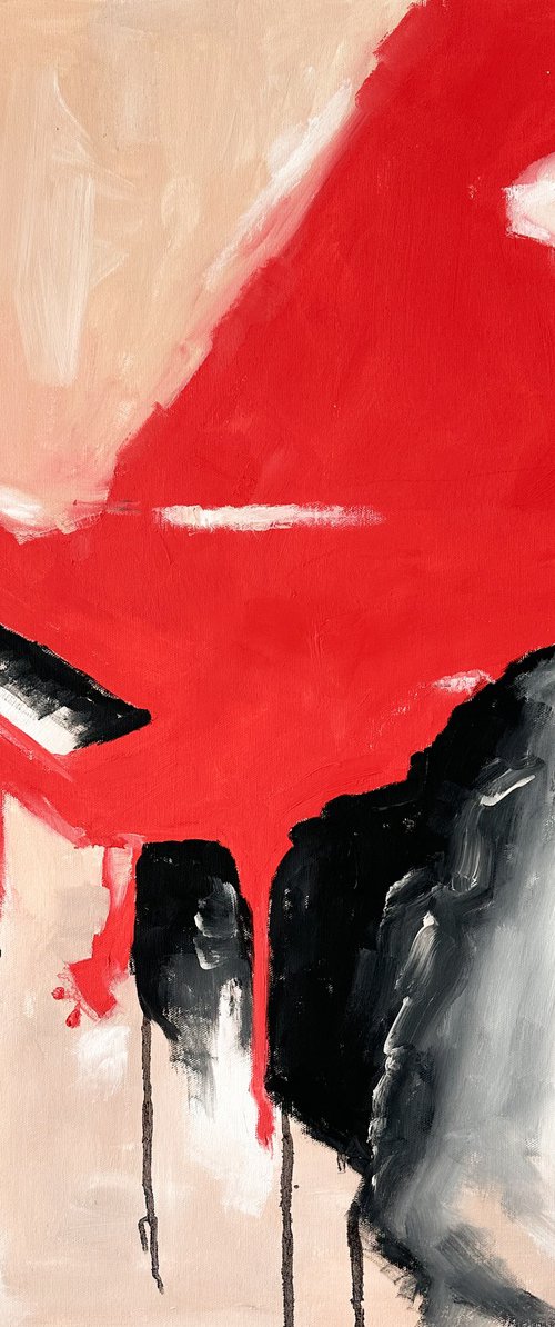A Red Grand Piano by Kristina Mallen